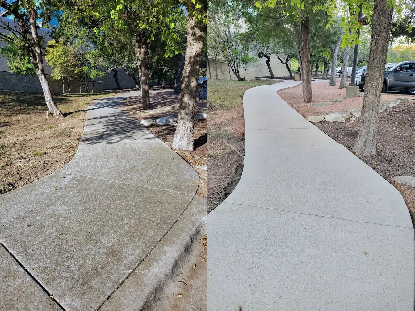 st john neumann church path pressure washed